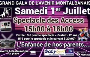 Gala des Access samedi 1er Juillet 2023 15h-18h